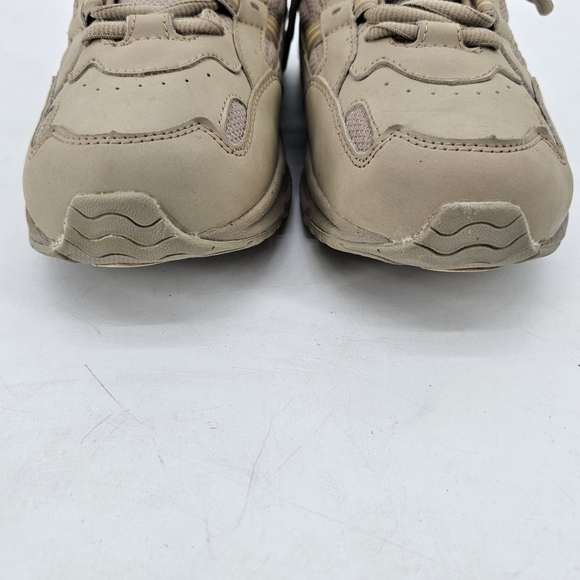 Vionic Womens Beige Tan Khaki Leather Mesh Walker Sneaker Womens Size US 9 - Picture 4 of 12
